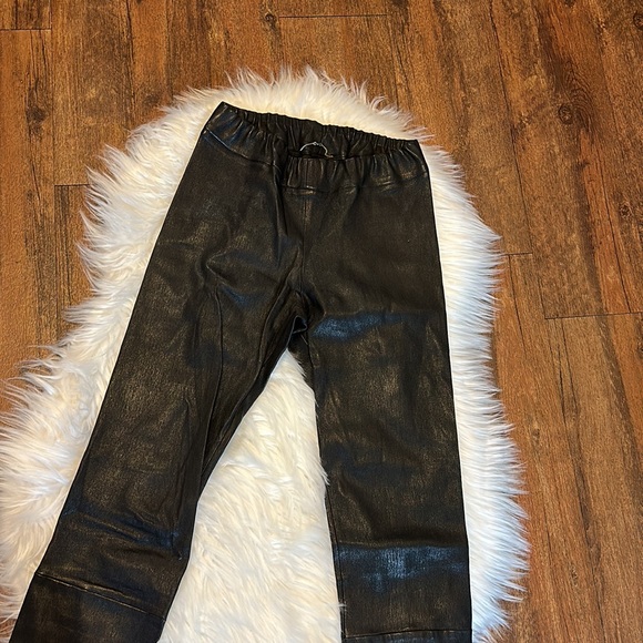 Row Moto Leather Leggings Pants - Picture 6 of 11